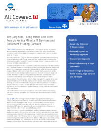 Legal Industry, Certilman, Balin, Adler, Hyman, case study, Konica-Minolta, LA Office Solutions