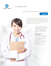 KM, Healthcare, Brochure, Konica-Minolta, LA Office Solutions
