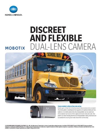 Mobotix, Dual Lens Camera, School Safety Solutions, Education, k-12, Konica Minolta, LA Office Solutions