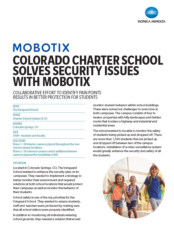 Mobotix, School Success Story, safety, education, students, children, Konica Minolta, LA Office Solutions