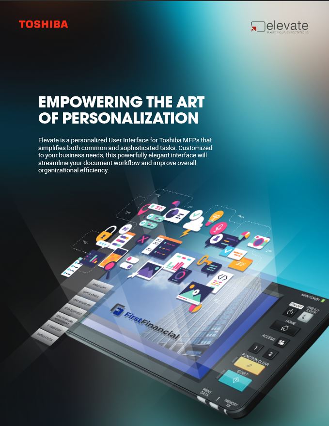 Elevate, Brochure, Toshiba, LA Office Solutions