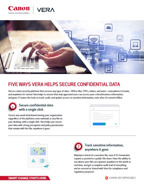 vera, security, canon, confidential, LA Office Solutions