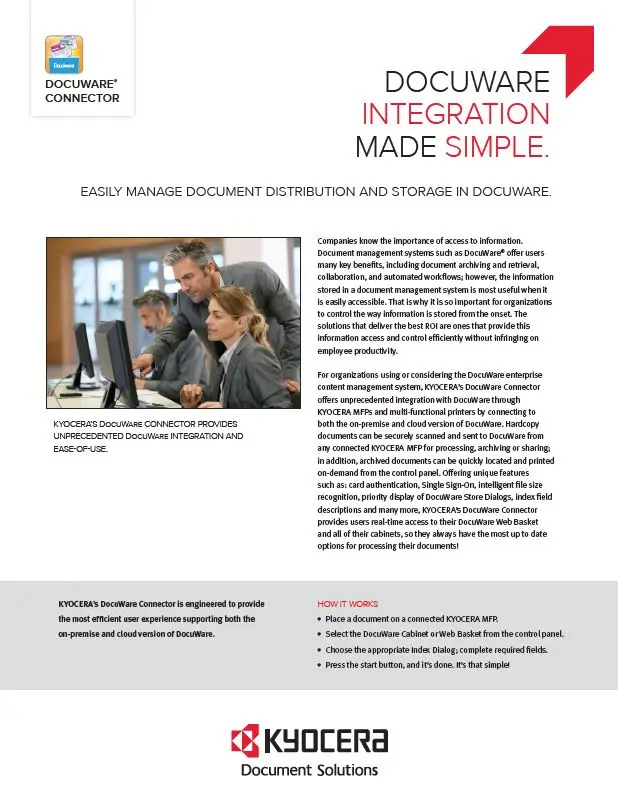 Kyocera, Software, Document Management, Docuware Connector, LA Office Solutions