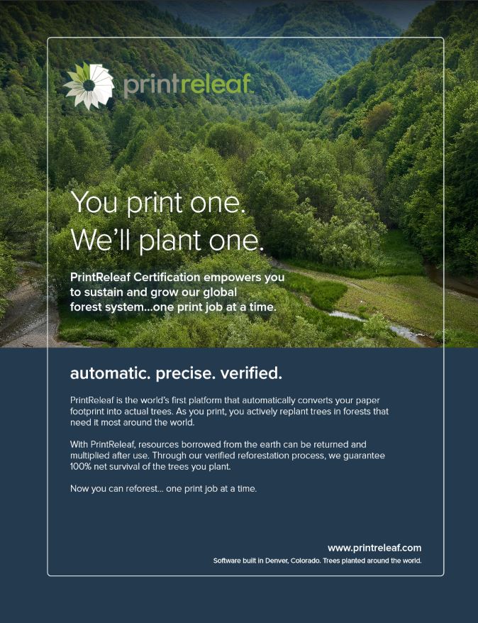 Full Brochure Cover, PrintReleaf, LA Office Solutions