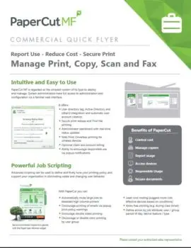 Papercut, Mf, Commercial, LA Office Solutions