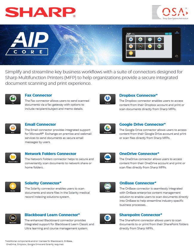 Sharp, Aip Connect, LA Office Solutions