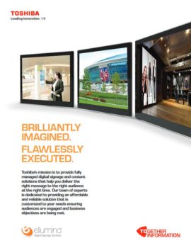 Ellumina, Digital Signage, Digital Signage, Toshiba, LA Office Solutions