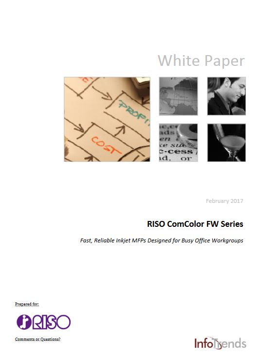 ComColor FW, white paper, Riso, LA Office Solutions