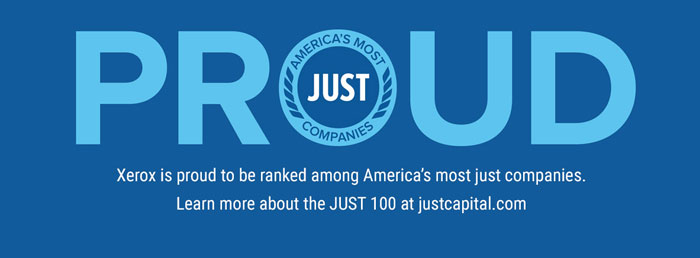 Proud JUST 100, Industry Leader, Why Xerox, LA Office Solutions